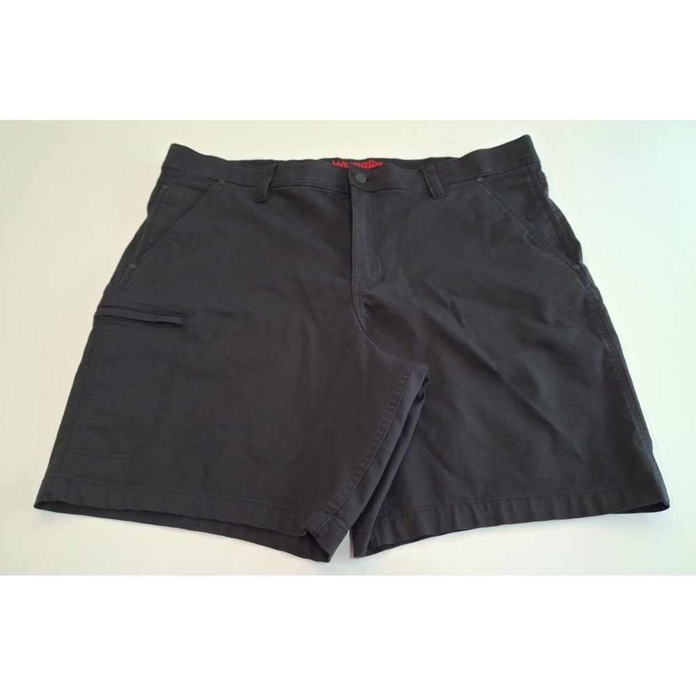 Wrangler Mens Regular Fit Cargo Shorts, Black, Size 40